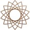 Ekena Millwork Eleanor Wood Fretwork Pierced Ceiling Medallion, Walnut, 34"OD x 13 1/8"ID x 3/8"T CMWP34X34X0375EAWA - alternate 1